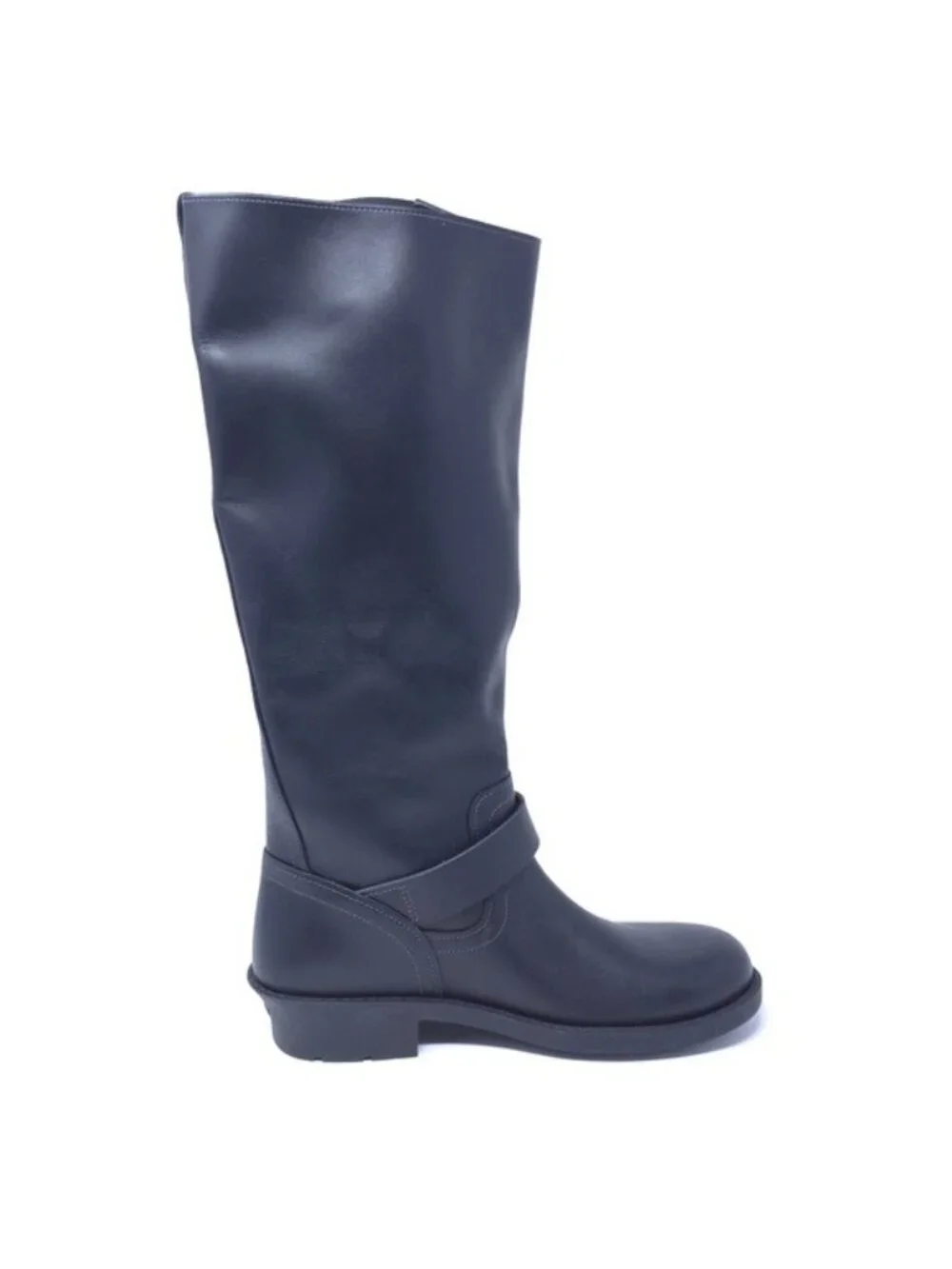 New COACH Daria Black Leather Moto Ankle Boots - Picture 5 of 9